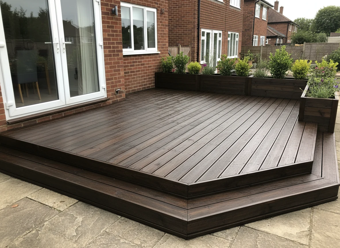 deck-painting-2-nottingham-robin-decorators Garden timber shed painting in Nottingham