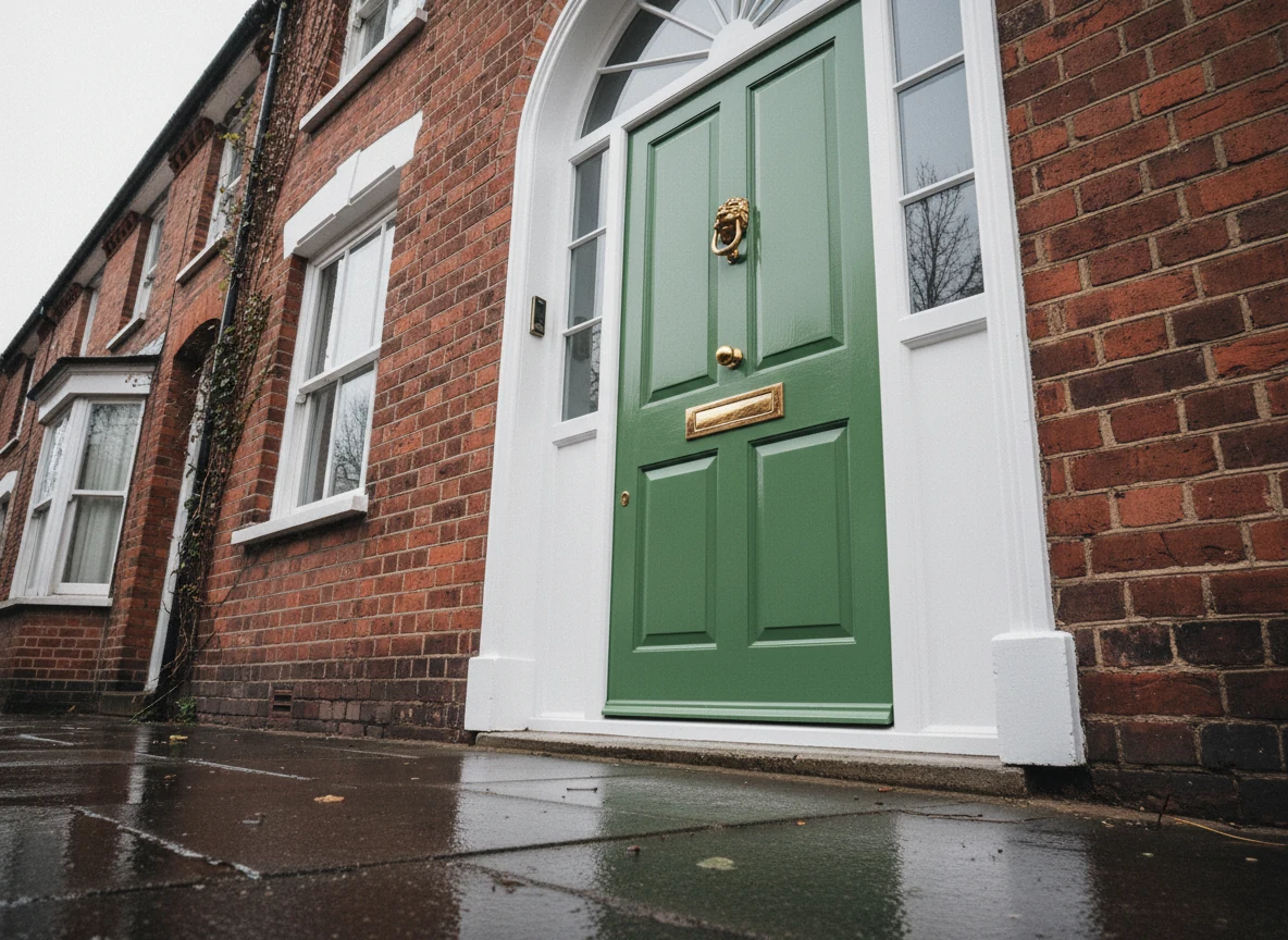 Door painting in Nottingham by Robin Decorators, professional finish