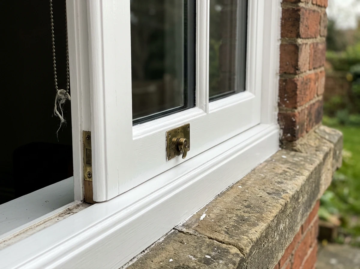 Sash window frame painting in Nottingham
